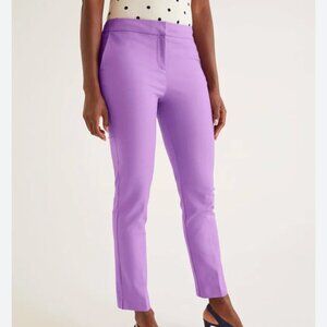 NWT Boden Richmond Lilac 7/8 cropped trousers